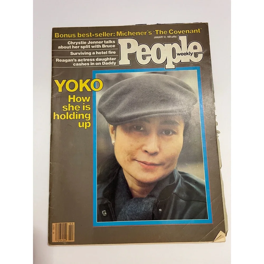 People Weekly Jan 12 1981 Yoko Ono John Lennon Cover Chrystie Jenner Vintage